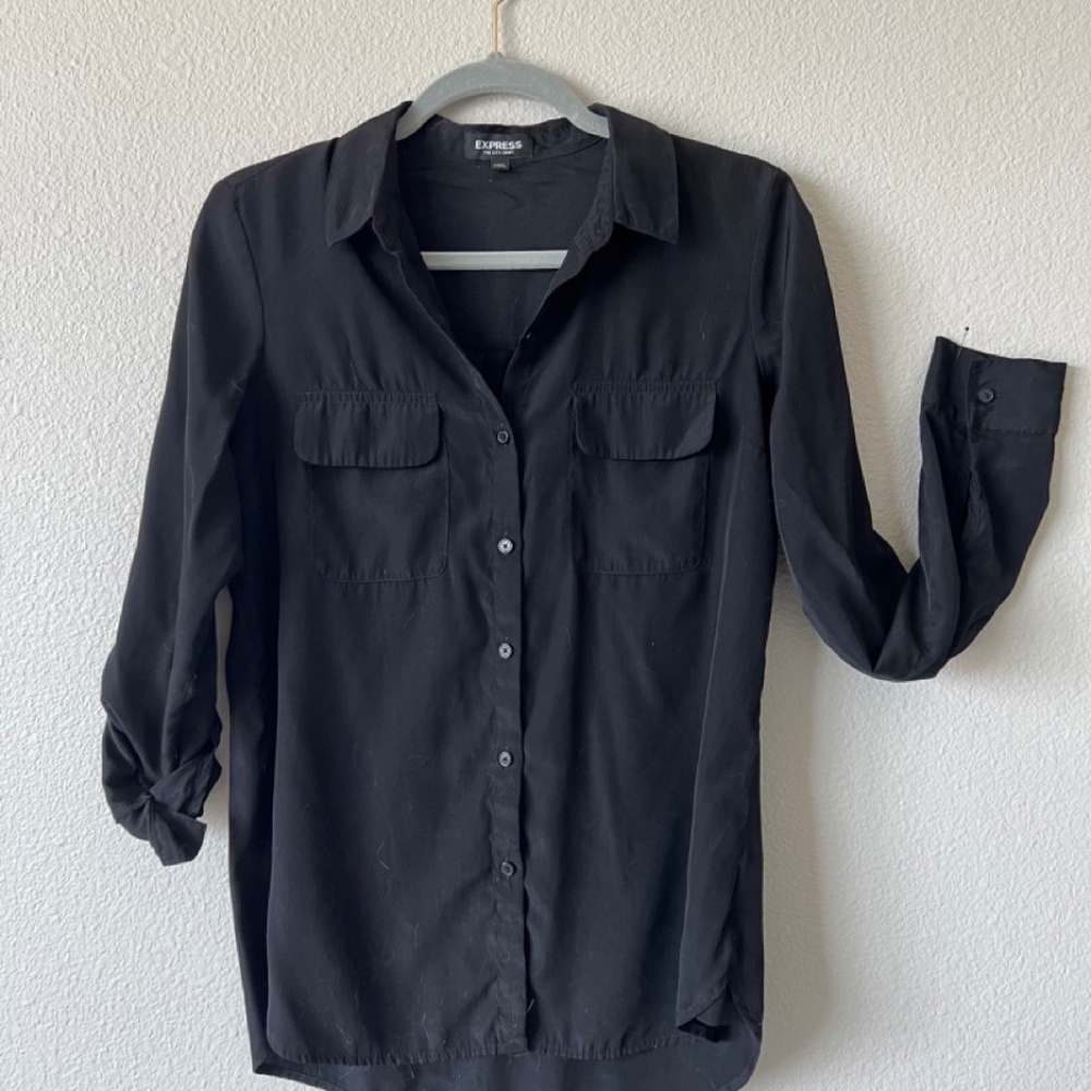 Black Express City Shirt (S) - Front Pockets